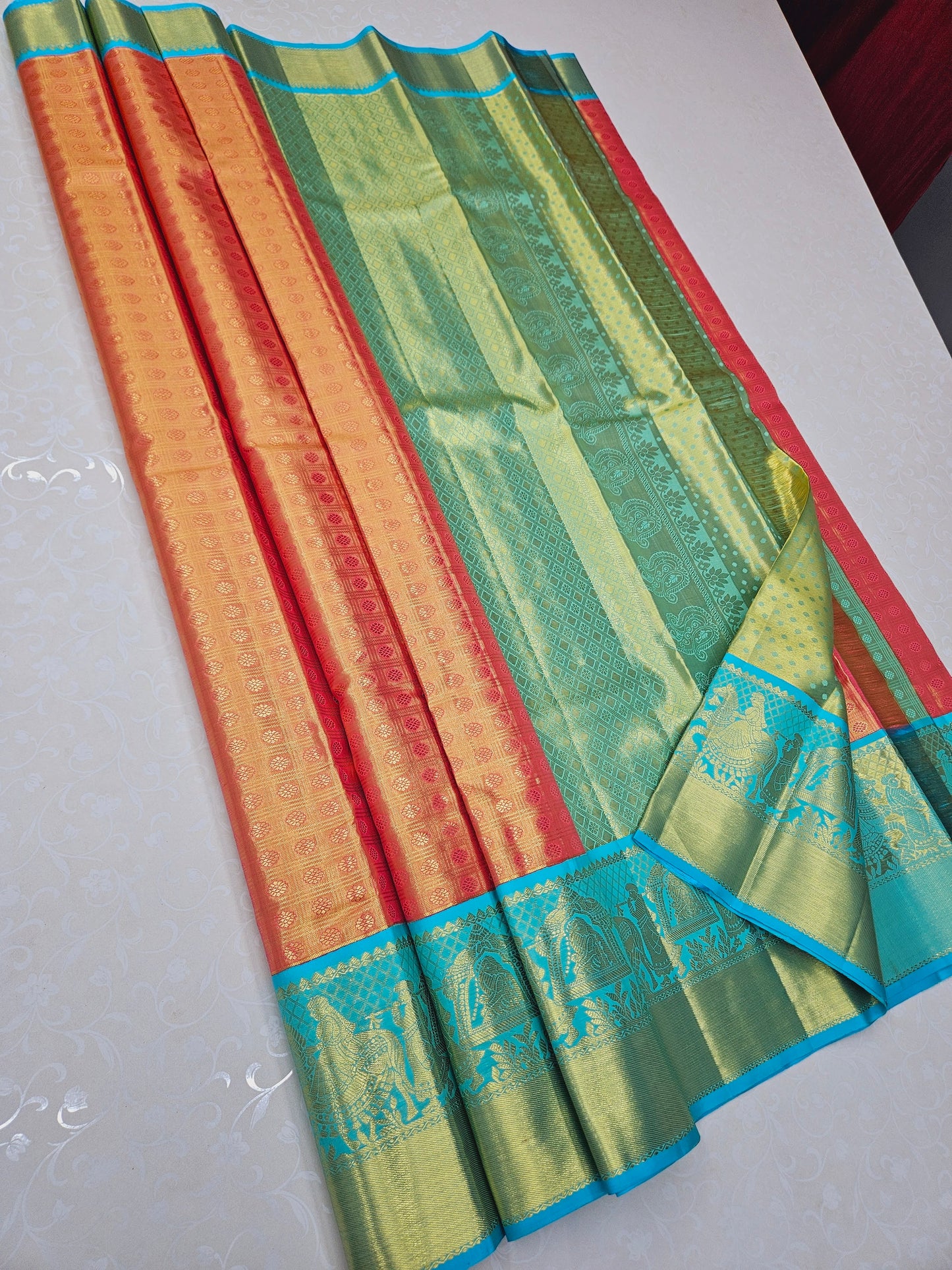 Exclusive Korvai Tissue Silk Sarees 129