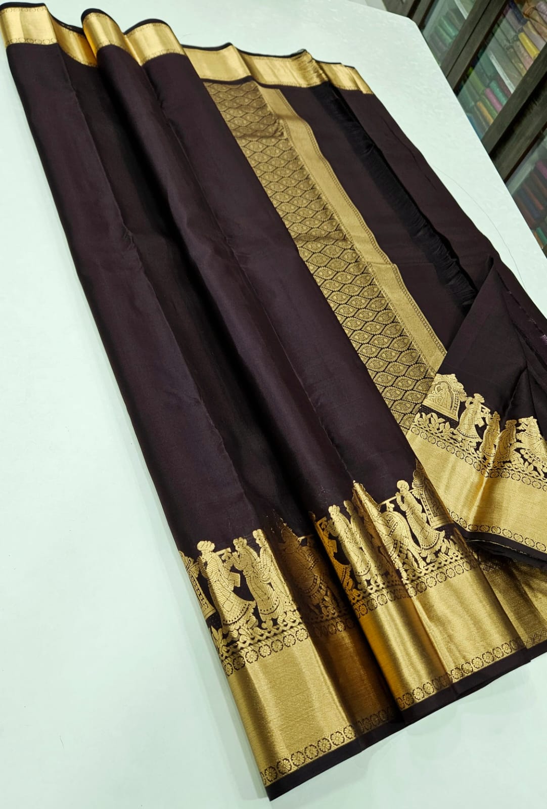 Kanchipuram Pallakku Silk Saree 009