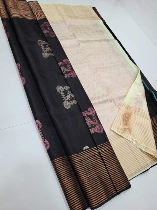 Single Warp Soft Silk Sarees 011