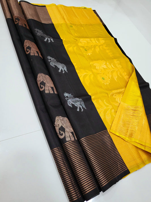Single Warp Soft Silk Sarees 021
