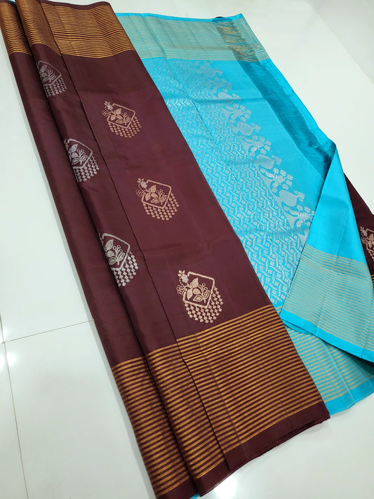 Single Warp Soft Silk Sarees 022