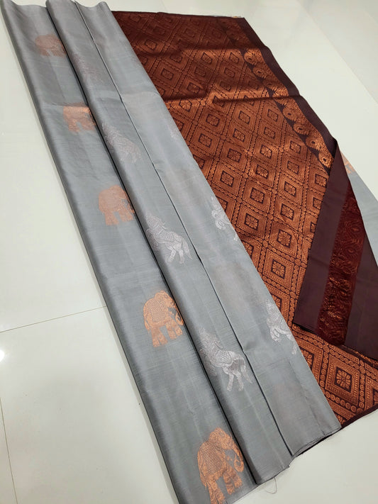 Single Warp Soft Silk Sarees 067