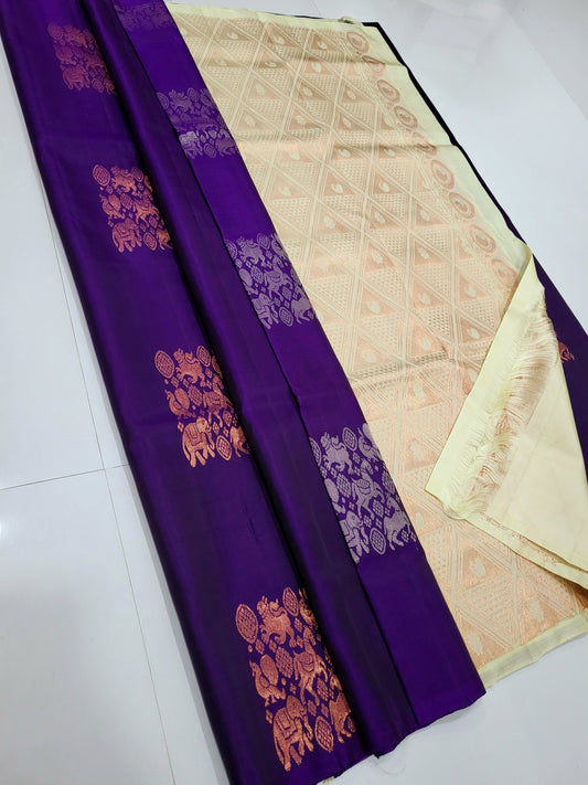 Single Warp Soft Silk Sarees 069