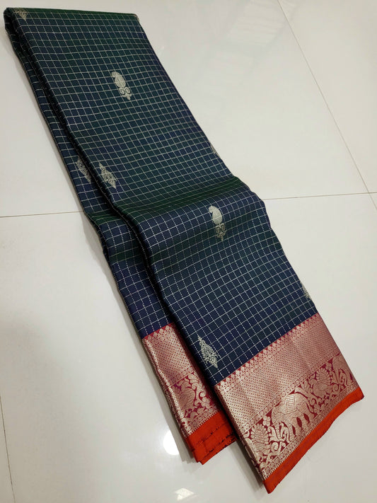 Kanchipuram Traditional Vaira Oosi Silk Saree 010