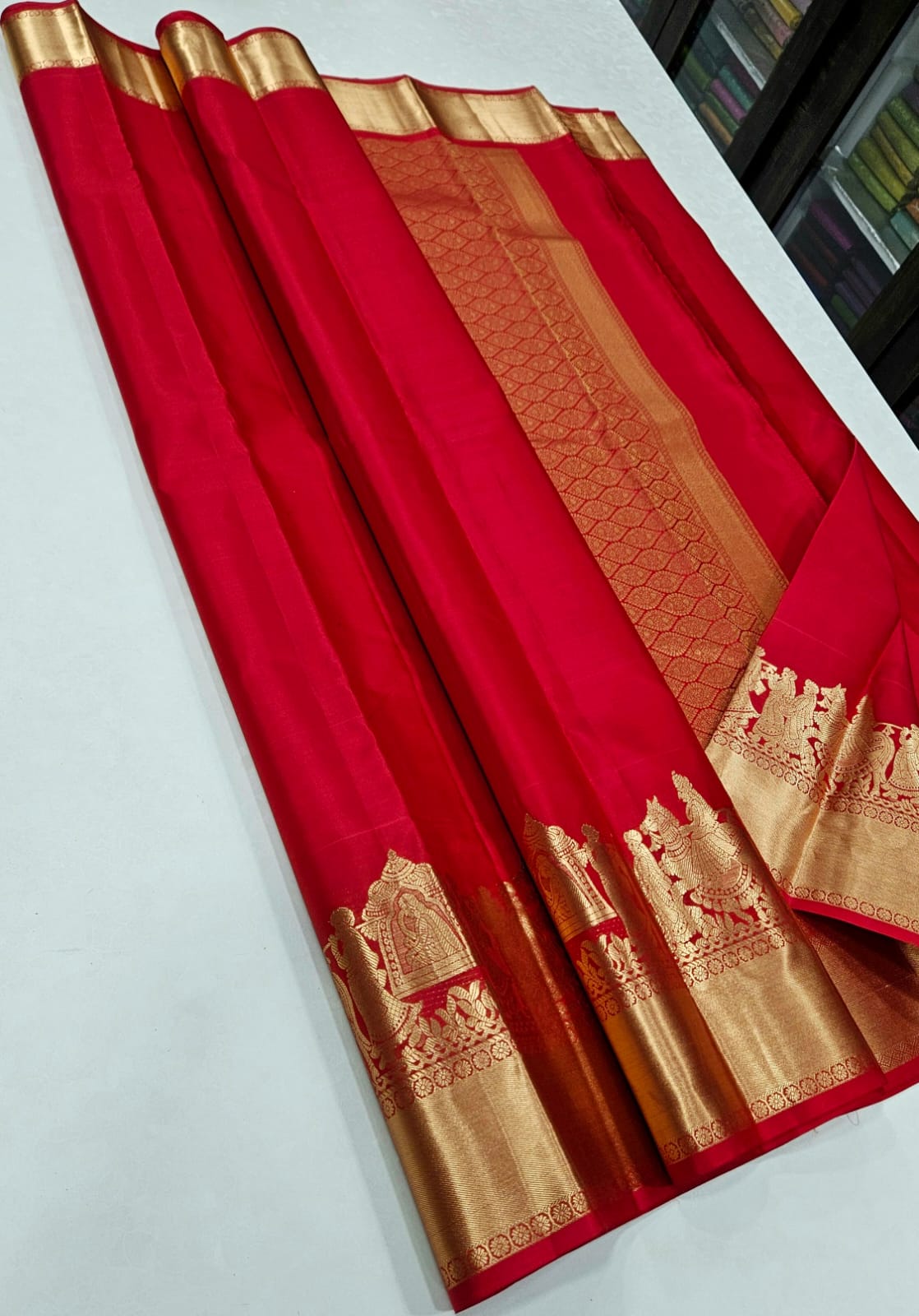 Kanchipuram Pallakku Silk Saree 011