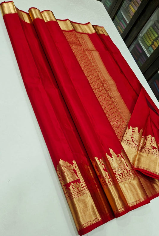Kanchipuram Pallakku Silk Saree 003